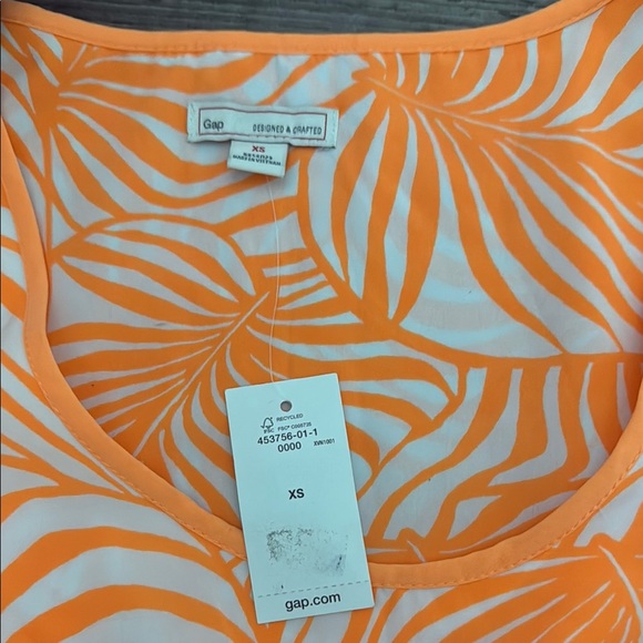 GAP Orange and White Sleeveless Dress - Picture 2 of 5